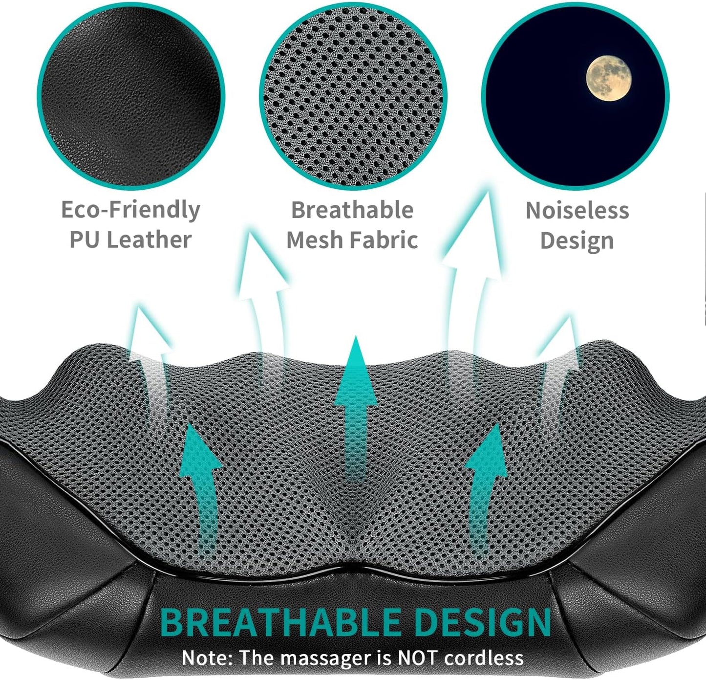 Shiatsu Neck and Back Massager with Soothing Heat